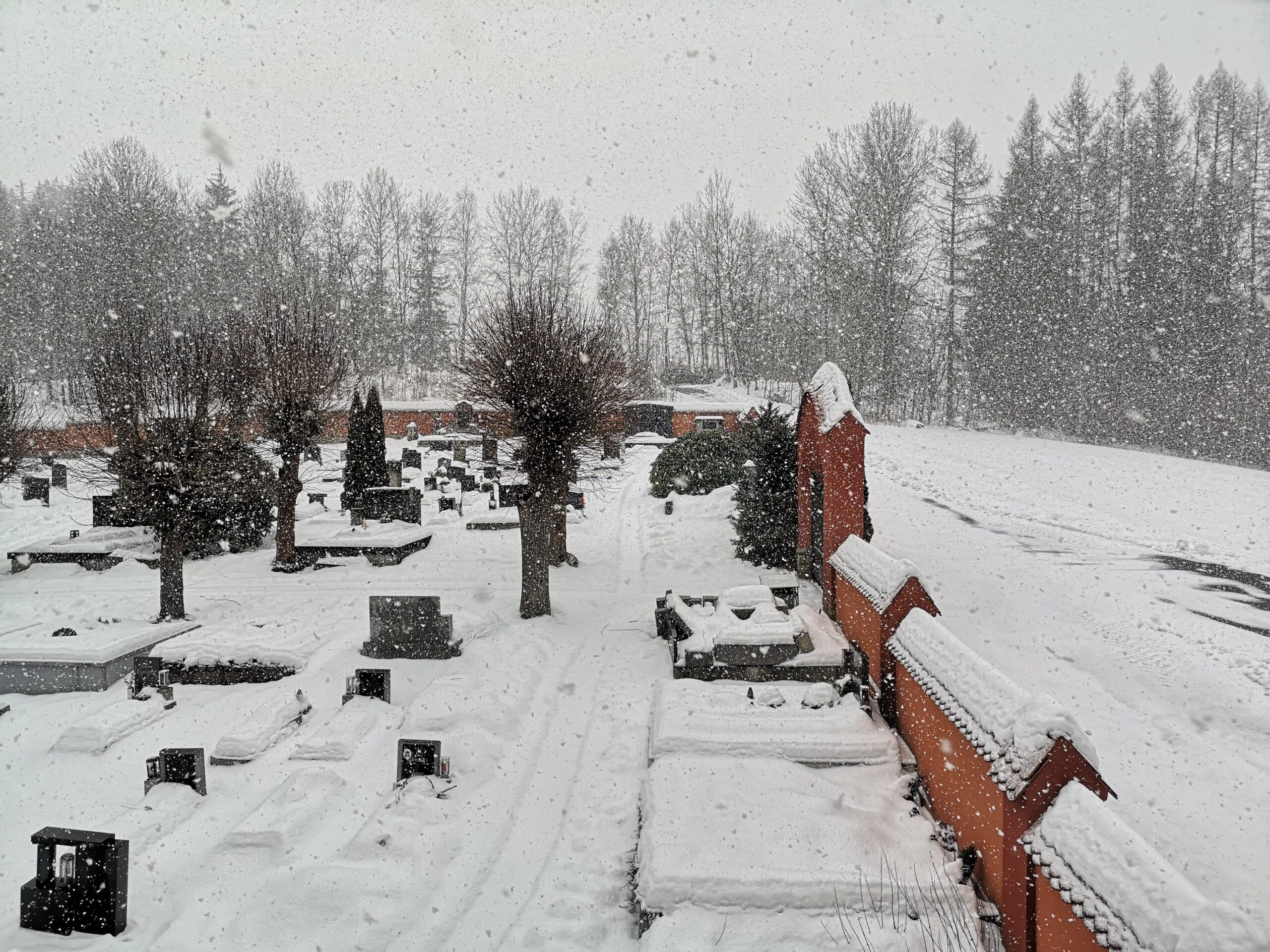 Zima hřbitov