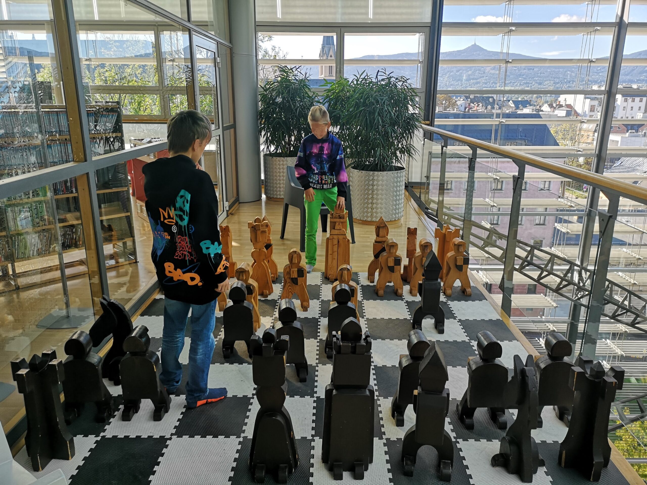 Šachy v knihovně